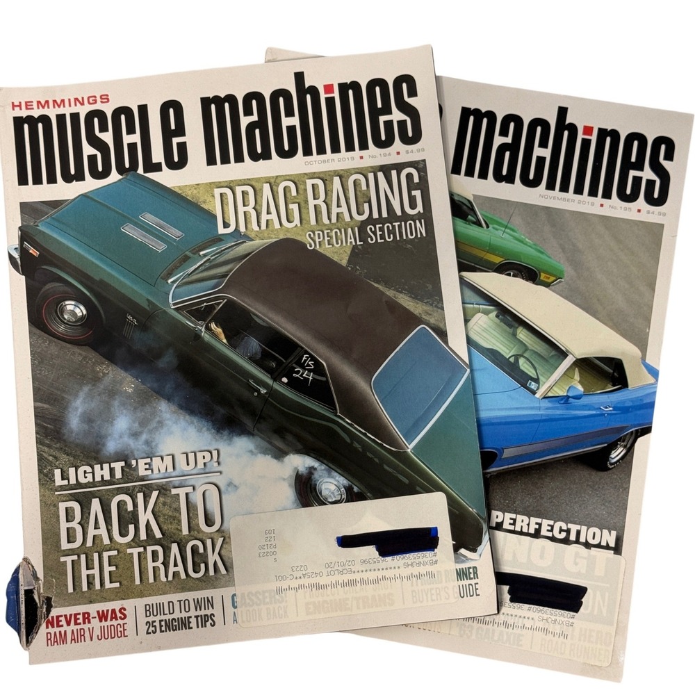 Hemmings Muscle Machines Magazine Oct Nov 2019 Drag Racing 71 Torino GT *